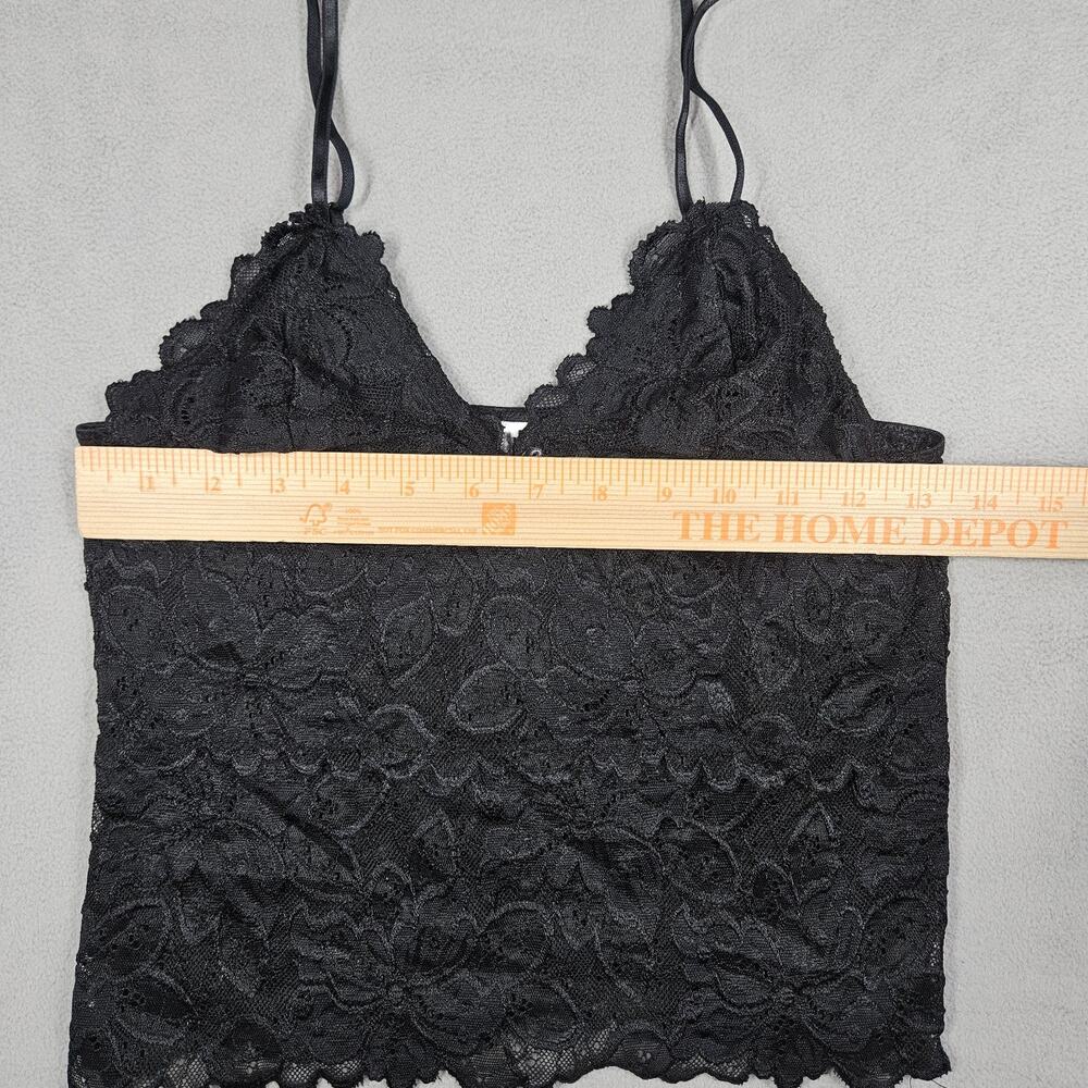 Vintage Y2K Old Navy Camisole Size M Black Lace Babydoll Fairy Whimsigoth Sheer - Picture 8 of 11